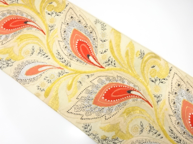 Japanese Kimono / Antique / Fukuro Obi Silk